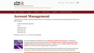 GSCCCA.org - Account Management