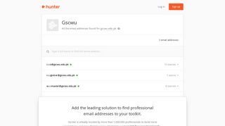 Gscwu - email addresses & email format • Hunter - Hunter.io
