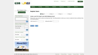 GSO - WebShip Registration - Account Validation
