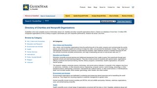 GuideStar Nonprofit Directory - Directory of Charities and Nonprofit ...