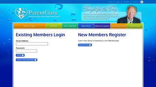 Login or Register - ParentGuru.com