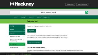 Pay your rent | Hackney Council