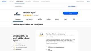 Hamilton-Ryker Careers and Employment | Indeed.com