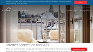 Internet connection and WiFi – Overview - Hapimag