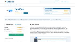 HasOffers Reviews and Pricing - 2019 - Capterra
