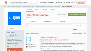HasOffers Reviews 2019 | G2 Crowd