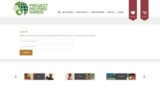 Project Helping Hands : Portal : Portal Login