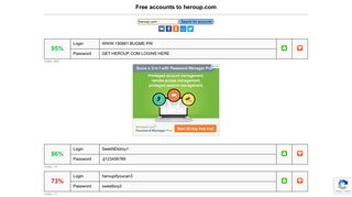 heroup.com - free accounts, logins and passwords
