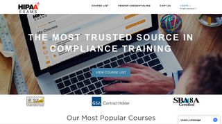 HIPAA Training Online, Compliance and Certificate - Only $14.95.