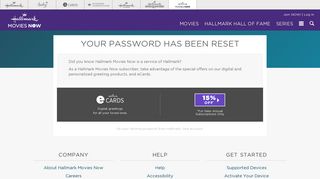 your password has been reset - Hallmark Movies Now - Watch Family ...