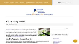 HOA Accounting Services - NC & SC Association Management