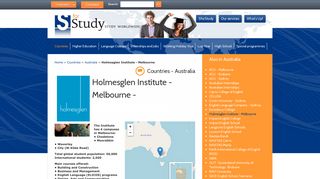 Holmesglen Institute - Melbourne - S for Study : Studying Abroad ...