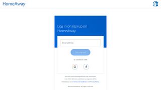 HomeAway: Sign in to HomeAway
