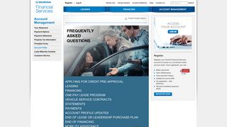 Honda Online Account Management - FAQS - Honda Financial Services