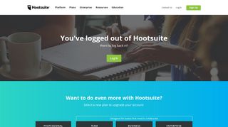 You've signed out of Hootsuite