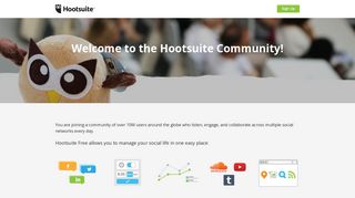 Sign up for Hootsuite Free