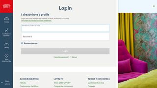 Log in - Thon Hotels