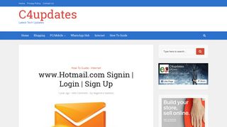www.Hotmail.com Signin | Login | Sign Up - C4updates