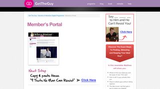 Member's Portal | Get The Guy