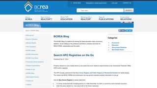 Search HPO Registries on the Go - British Columbia Real Estate ...
