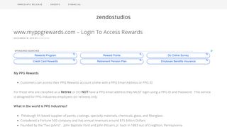 www.myppgrewards.com - Login To Access Rewards | zendostudios
