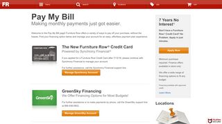 Pay My Bill | Furniture Row