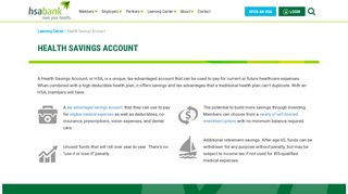HSA Bank Health Savings Account Product Overview - HSA Bank