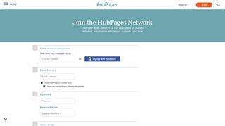 Write for the HubPages Network - Sign Up Now