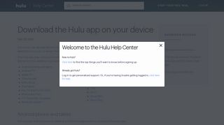 Download the Hulu app on your device - Hulu Help