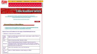 Cable Broadband Service - i-Cable