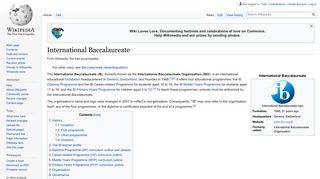 International Baccalaureate - Wikipedia