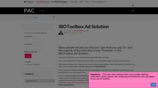 IBOToolbox Ad Solution - PAC - Power Affiliate Club