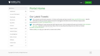 ibVPN: Portal Home
