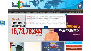 IceGate : e-Commerce Portal of Central Board of Excise & Customs