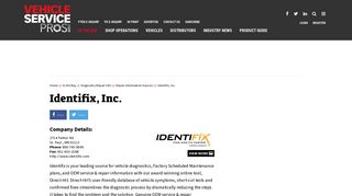 Identifix, Inc. - Vehicle Service Pros
