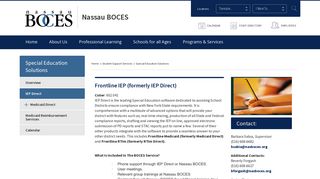 Special Education Solutions / IEP Direct - Nassau BOCES