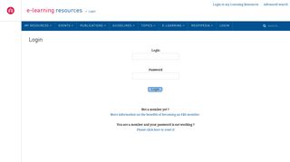 Login - ERS e-Learning Resources