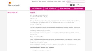 Secure Provider Portal - IlliniCare Health
