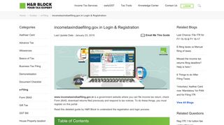incometaxindiaefiling.gov.in - Login & Registration Guide for e-Filing