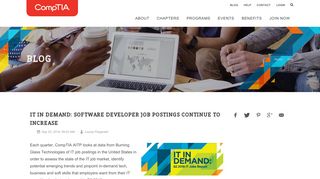 IT In Demand: Software Developer Job Postings Continue to Increase