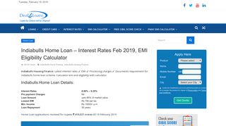 Indiabulls Home Loan – Interest Rates Jan 2019, EMI Eligibility ...