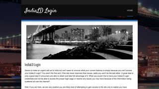 IndiaLD Login - Home