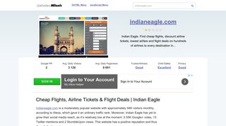 Indianeagle.com website. Cheap Flights, Airline Tickets & Flight Deals ...