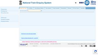 National Train Enquiry System -Indian Railways