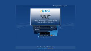Welcome to SPARROW - Login
