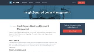 InsightSquared Login Management - Team Password Manager - Bitium