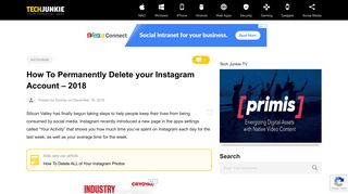 How To Permanently Delete your Instagram Account – 2018