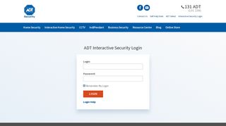 ADT Interactive Security Login | ADT Security Australia