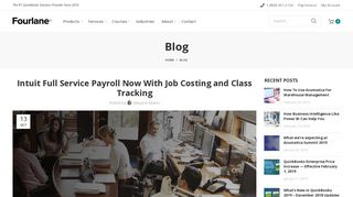 Intuit Full Service Payroll Now With Job Costing and Class Tracking ...