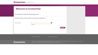 Login - InvestorVote, Computershare Limited